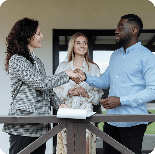 Handshake between client and tradesperson